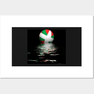 Basque flag setting / rising Posters and Art